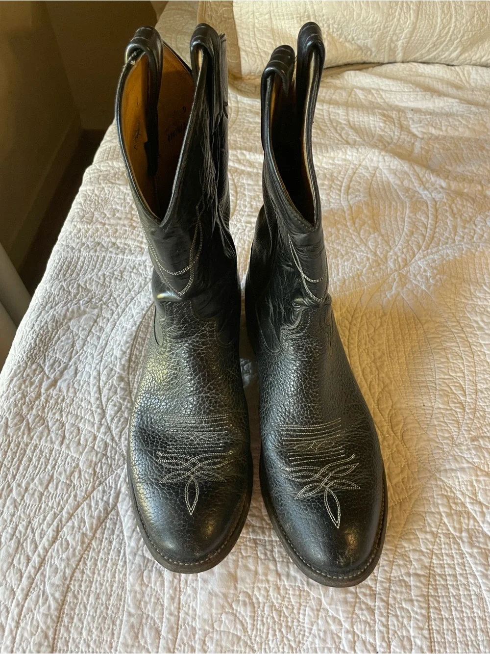 Tony Lama Black Cowboy Boots
